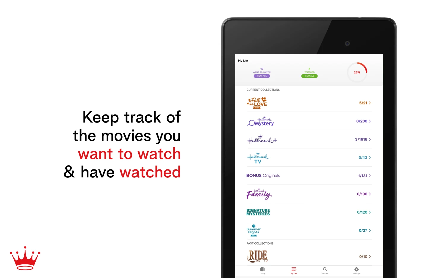 Hallmark Movie Checklist screenshot